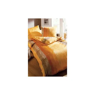 kaeppel Mako Satin Bettwäsche  Over , gelb , 100% Baumwolle , Maße (cm): B: 135