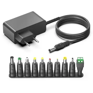 HKY 12V 2,5A Universal AC Adapter Netzteil für blonbar Nachttischlampe Wake Up Licht Wecker AJ300, Dekala Lichtwecker Tageslichtwecker, für Reolink RLC-510WA Überwachungskamera