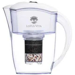 Lotus Vita Wasserfilter Kanne Esprit 1,3L - Natura Plus weiß