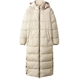 ESMARA® Damen Maxi-Steppmantel (Beige, S(36/38))