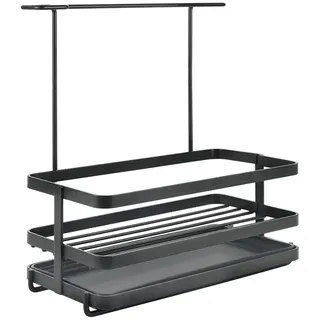 Metaltex Spülbecken-Organizer Tokyo 22 x 11 x 24 cm Schwarz