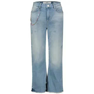 Goldgarn 5-Pocket-Jeans Damen Jeans LINDENHOF Wide Leg (1-tlg) blau 27