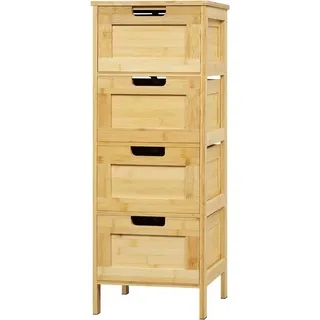 EUGAD Badkommode 30 x 80 x 30 cm Beige