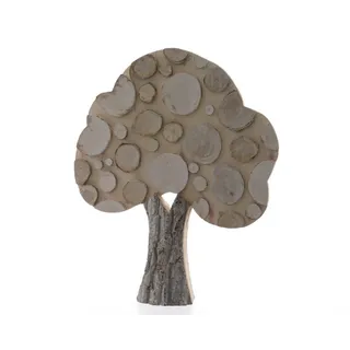 Kaemingk Dekobaum Baum Dekobaum Eichenholz Wanddeko Holz H 56 cm