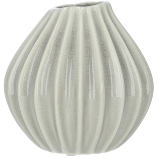 Broste Copenhagen Vase Wide 15 cm Rainy Day Keramik braun