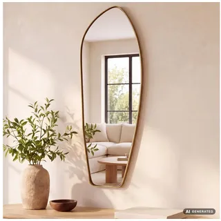 FineBuy Wandspiegel 90 x 33 cm Gold