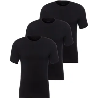 Boss 3P Bamboo RN T-Shirt schwarz Bambus Medium Herren,