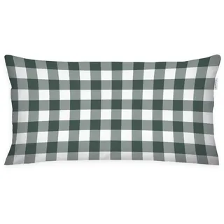 Tom Tailor Kissenbezug Classic Check 40 x 80 cm Grün/Braun/Rot