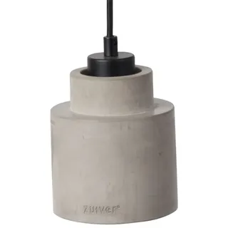Pendelleuchte Left Concrete, Grau aus Beton mit Textilkabel von Zuiver