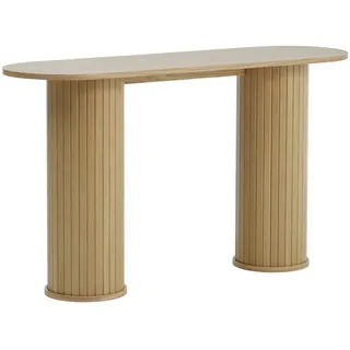 freiraum Konsolentisch NOLA, in Eiche furniert, MDF - 130x75x40cm (BxHxT) braun