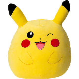 JAZWARES Pokémon - Squishmallow Pikachu zwinkernd ca. 35 cm Plüschfigur