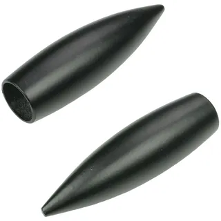 LIEDECO Gardinenstangen-Endstück Bullet 2-läufig Ø 16 mm Schwarz