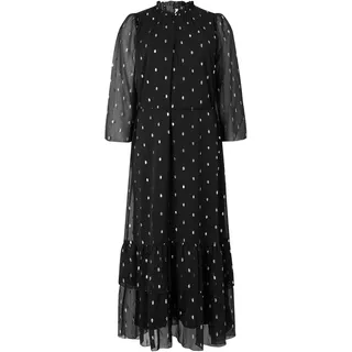 YAS Kleid YASMENA schwarz / silber 34