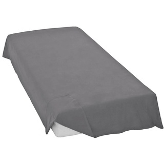 Bettlaken Biber, Cinderella, Biber, Gummizug: ohne, (1 Stück), in weicher Biber Qualität grau 240 cm x 260 cm