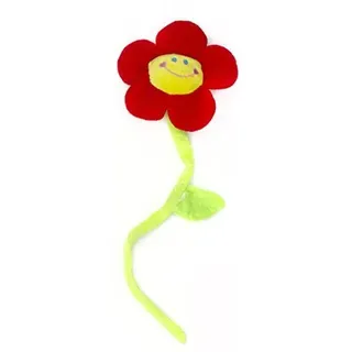 GOODS+GADGETS® Singende Blume Happy Birthday - Plüsch Blume 40 cm, Rot