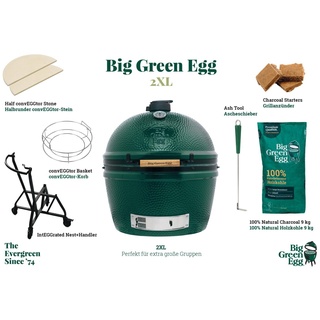 Big Green Egg 2XL EGG Starter Paket (7-teilig) Kamado Holzkohlegrill Modell 2024