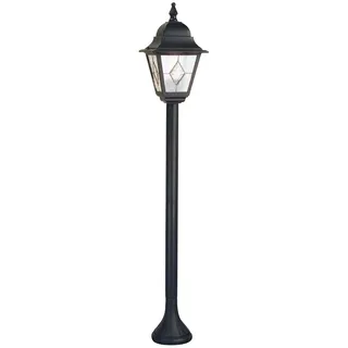Elstead Lighting Außenleuchte Aluminium Glas H 109 cm E27 Schwarz