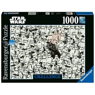 Ravensburger Puzzle Ravensburger Puzzle 1000 Teile, Challenge Star Wars - Darth Vader..., 1000 Puzzleteile
