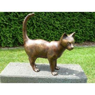 IDYL Dekofigur IDYL Bronze-Skulptur Katze stehend