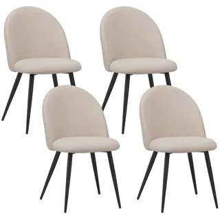 Albatros Esszimmerstuhl Capo Stoff beige 4er Set