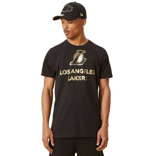 New Era Print-Shirt New Era NBA LOS ANGELES LAKERS Gold Metallic Tee T-Shirt NEU/OVP XL