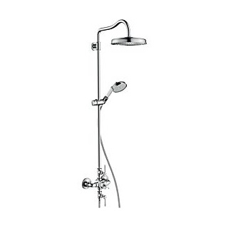 hansgrohe Axor Montreux Showerpipe 16572000 chrom, mit Thermostat, 1jet Kopfbrause