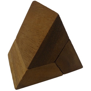 DILEMMA Pyramide aus 3 Stk. aus Holz Puzzle Knobel Geduldspiel Denkspiel IQ-S...