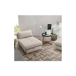 Recamiere beige Microfaser B/H/T: ca. 93x205x78 cm - Beige