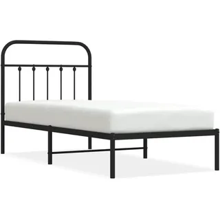 vidaXL Bettgestell 80 x 200 cm Schwarz