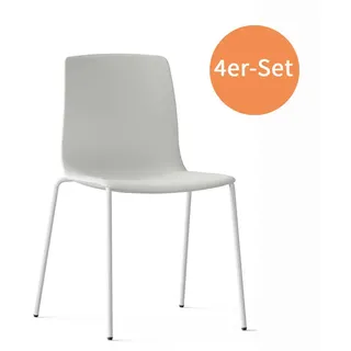 Stapelstuhl A-Nooma 50 Express 4er-Set weiß
