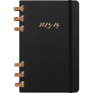 Moleskine, Agenda, 12 Monats Studienplaner mit Spiralbindung 2023/2024, Large/A5, Wochen-Monatskalender (A5, 1 Woche / 1 Seite)