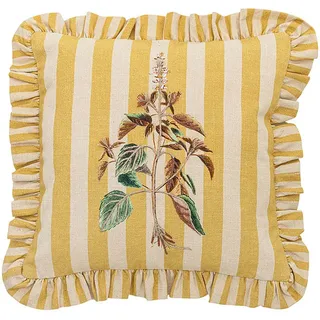 Bloomingville Kissen "Camila" in Gelb - (L)35 x (B)35 cm