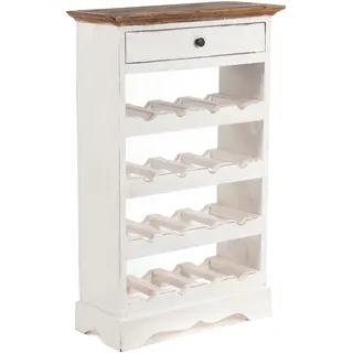 DESIGN DELIGHTS Cortez Weinregal 55 x 85 x 23 cm Weiß
