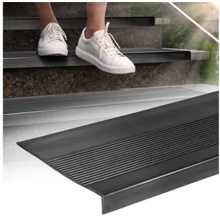 ANRO Stufenmatte 30 x 150 cm Schwarz