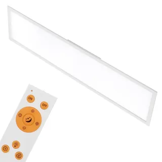 BRILONER - LED Panel, 1.20 m, dimmbar, Farbtemperatursteuerung, Deckenleuchte, Fernbedienung, 36W, 3800 lm, LED-Lampe, Deckenlampe, weiß