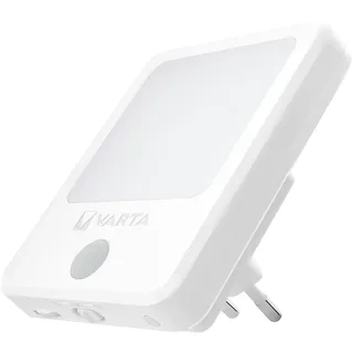 Varta Motion Sensor Plug Light 18624101401 Nachtlicht mit Bewegungsmelder LED Warmweiß Weiß