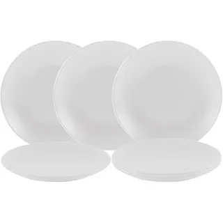 Spetebo Kuchenteller Ø 21 cm weiß 6er Set