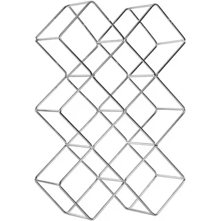 DESIGN DELIGHTS Weinregal 37,5 x 46 x 10 cm Silber