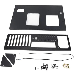 Open Air PC Gehäuse für ATX/Micro ATX/Minis ITX Motherboards, Offener Rahmen Computergehäuse bis 305 x 245 mm, Gehäusegestell mit Modularer Bauweise