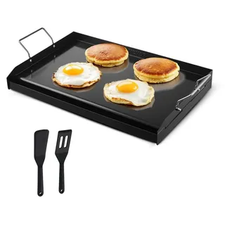 Vevor Grillpfanne 605 x 360 mm Karbonstahl schwarz