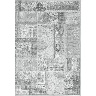 Kayoom Visionary 130 Kurzflorteppich 200 x 290 cm Grau