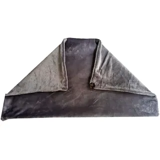 [usb-beheizbar] Weiche Kuscheldecke Aus Carbonfasergewebe, 45 X 80 Cm, 320 G, Schwarz, Braun, Grau, 36–42 °c, Inklusive Ladegerät Und Akku