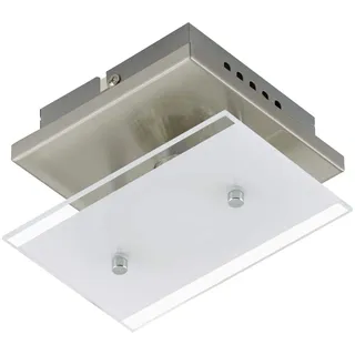 BRILONER LED Wandleuchten, Wandlampen, LED Wandleuchte, Wandleuchten innen, Wandlampe Kinderzimmer, Wohnzimmerlampe, Wandlampe LED, Matt-nickel, 15 x 12 x 9 cm