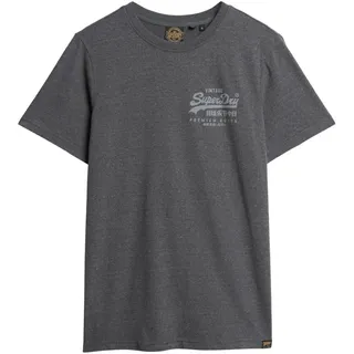 Superdry Classic Vintage Logo Heritage Kurzarm-T-Shirt Granite Grey Marl S