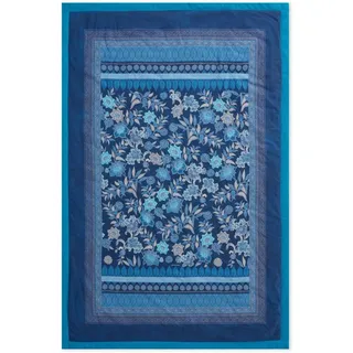 Bassetti Plaid Varigotti Farbe BLAU B1 Größe 135x190 - Blau
