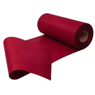 Sensalux Tischläufer Sensalux Tischläufer, stoffähnliches Vlies, Farbe + Breite wählbar rot 30 cm x 2500 cm x 0 mm