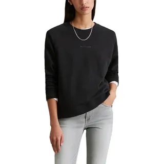 Marc O'Polo Damen B41302354045 Sweatshirt, Schwarz, XL EU - XL