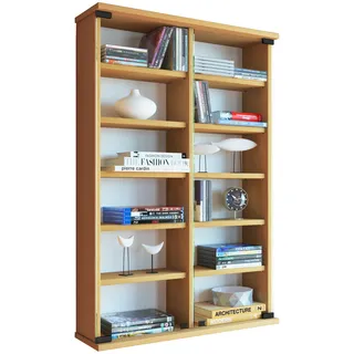 VCM Holz CD DVD Wandregal Zuntisa
