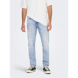 ONLY & SONS Slim-fit-Jeans Slim Fit Jeans Denim Hose Pants Stone Wash Trousers ONSWEFT 4786 in Blau blau 29W / 30L