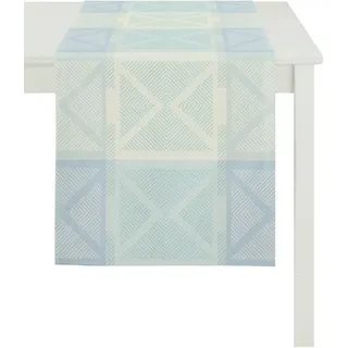 APELT Tischläufer Verona 44x140 cm | hellblau - blau